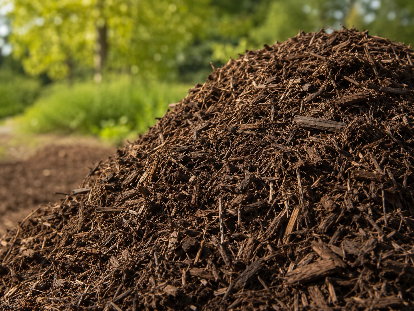 Brown mulch